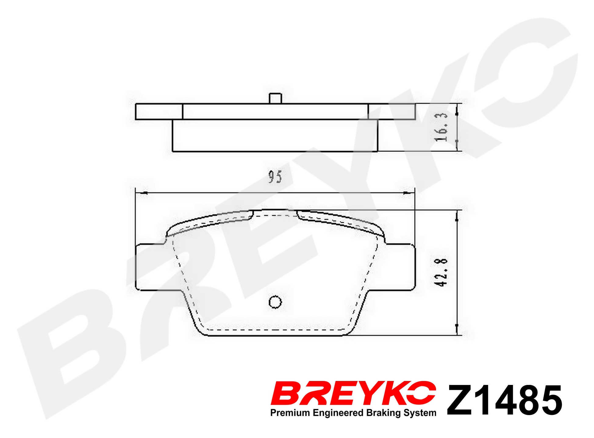DAVID VASCO Z1485 BREYKO Brake Pad Set, disc brake