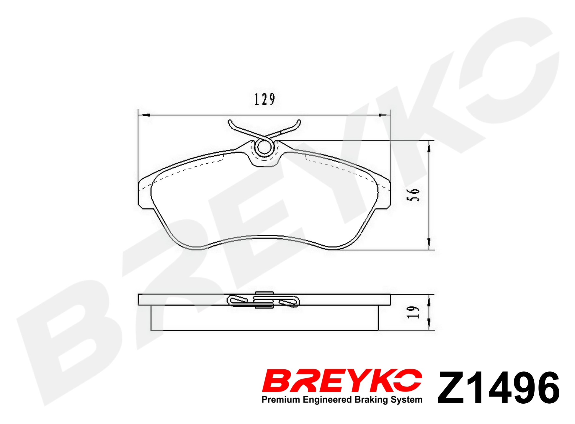 DAVID VASCO Z1496 BREYKO Brake Pad Set, disc brake