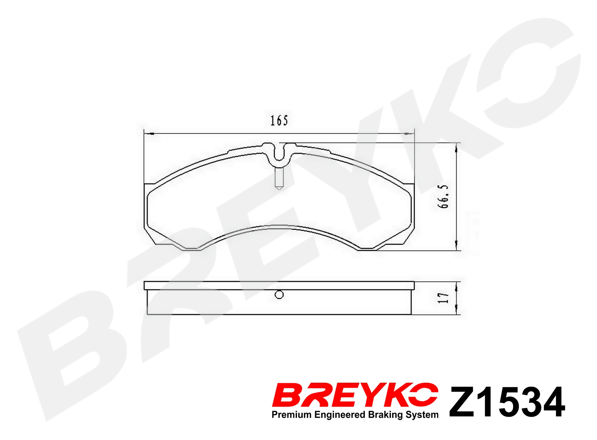 DAVID VASCO Z1534 BREYKO Brake Pad Set, disc brake
