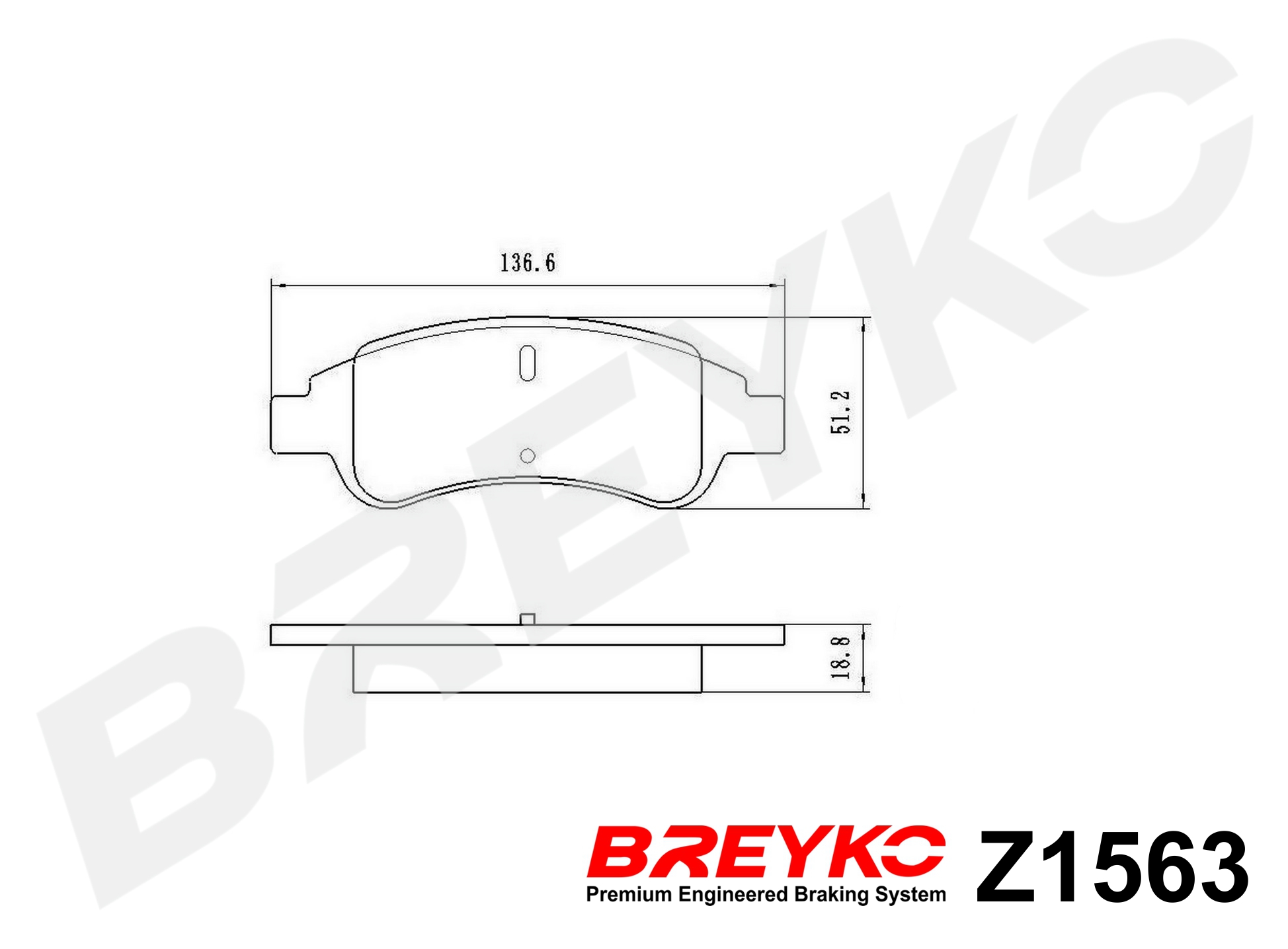 DAVID VASCO Z1563 BREYKO Brake Pad Set, disc brake