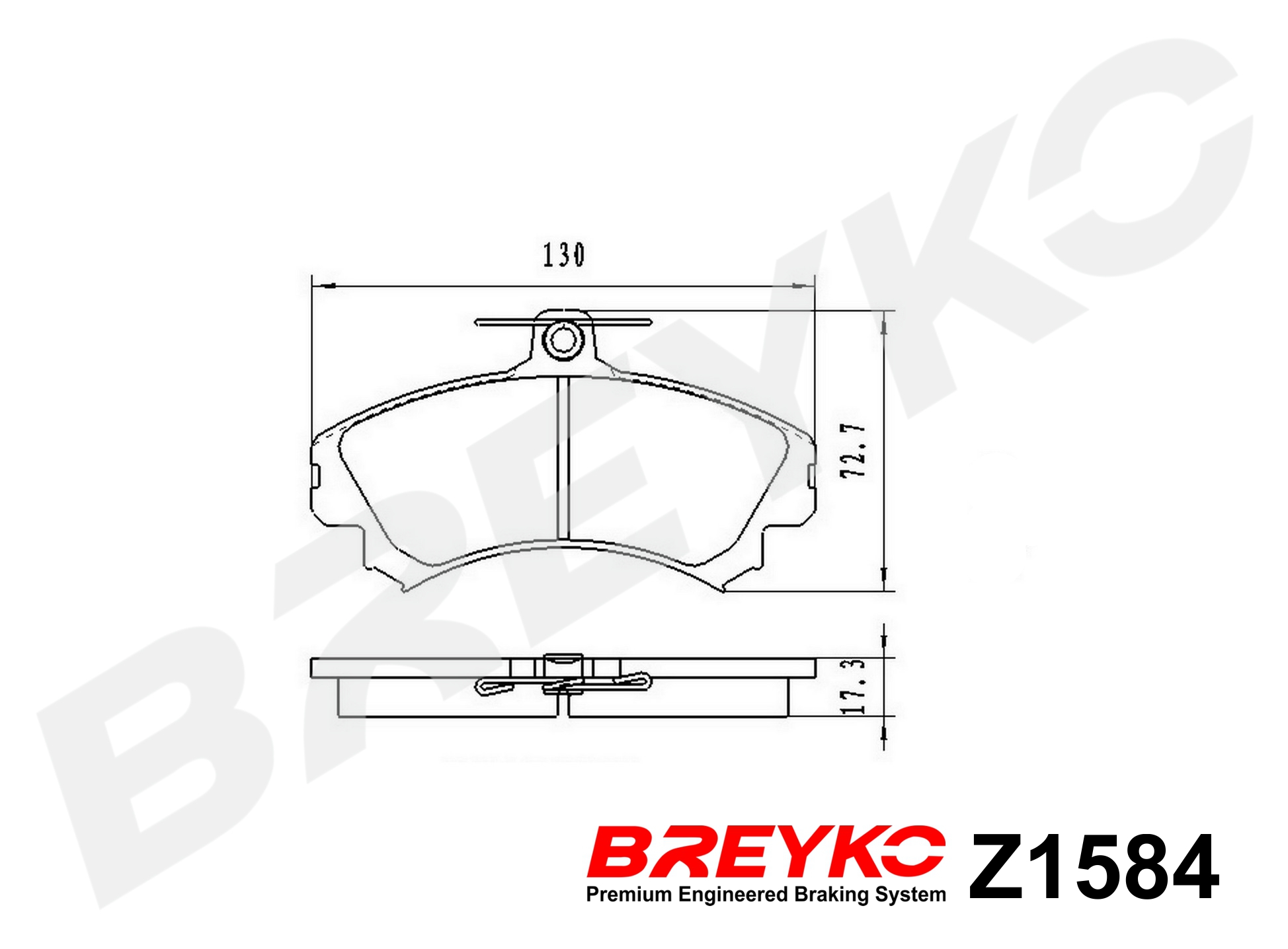 DAVID VASCO Z1584 BREYKO Brake Pad Set, disc brake