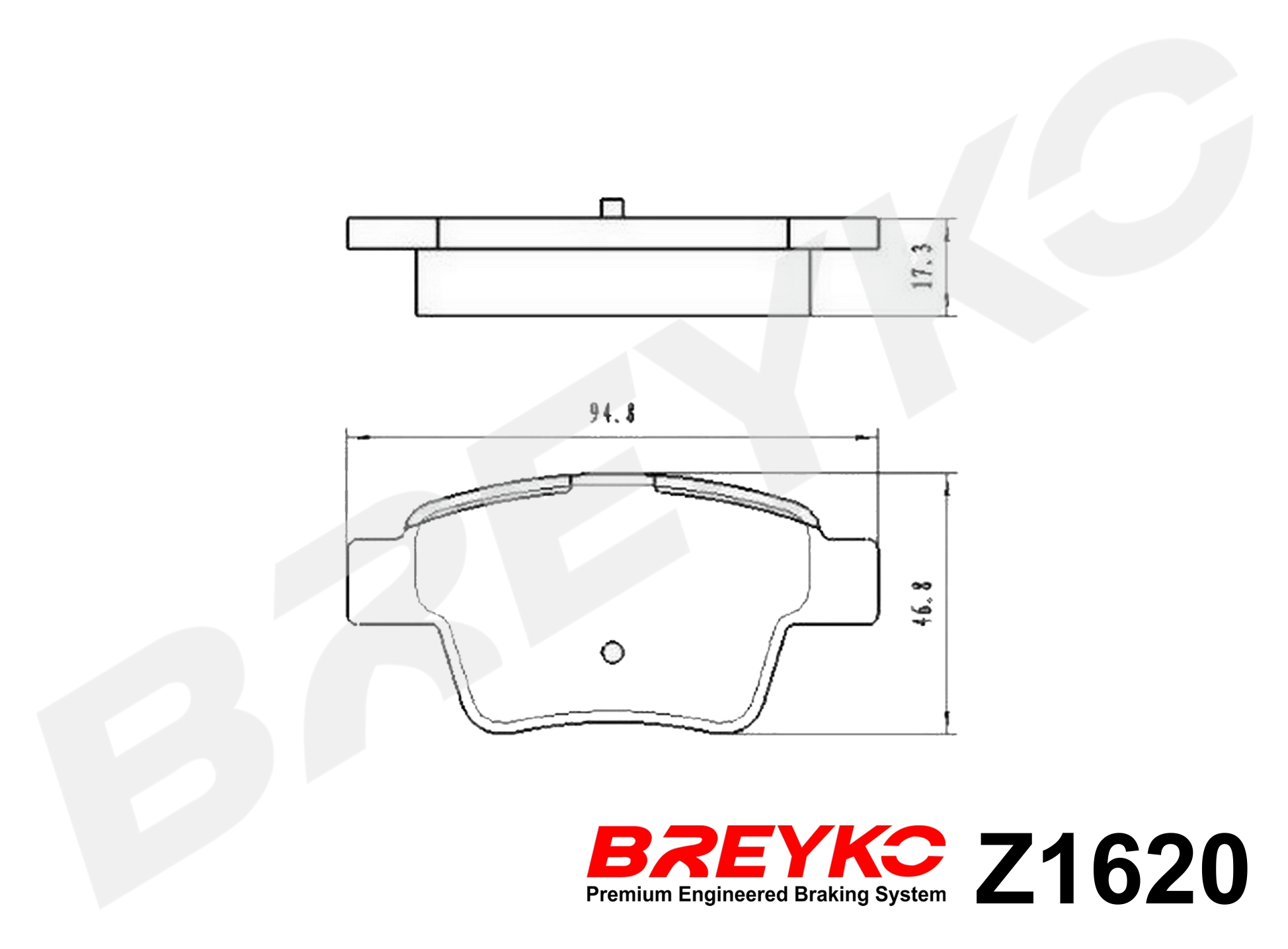 DAVID VASCO Z1620 BREYKO Brake Pad Set, disc brake