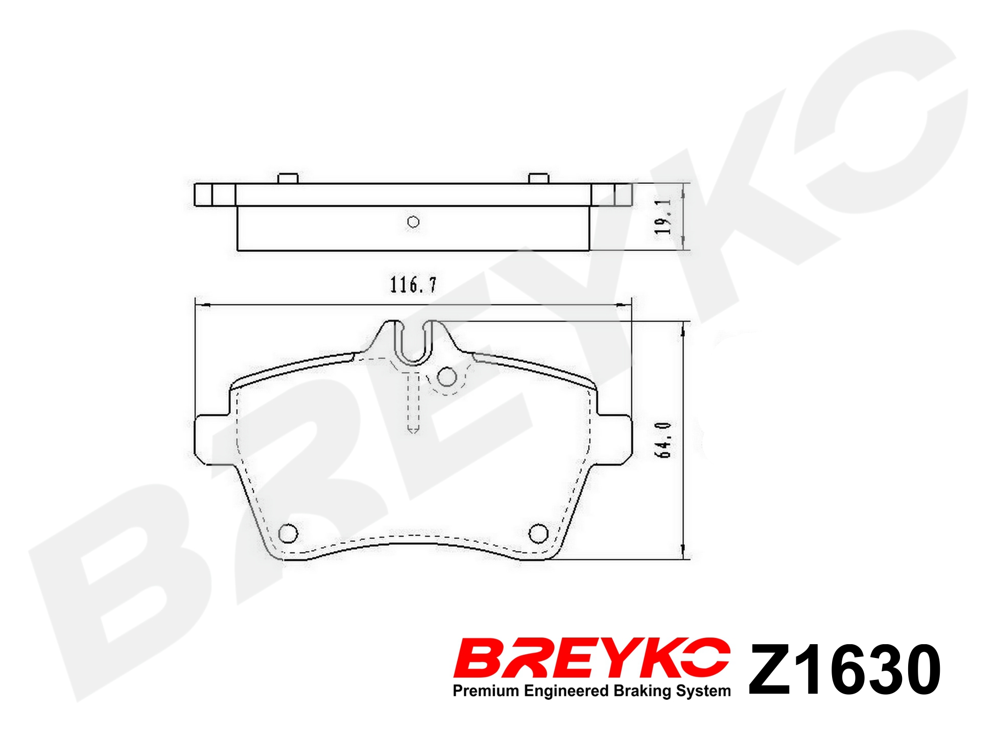 DAVID VASCO Z1630 BREYKO Brake Pad Set, disc brake