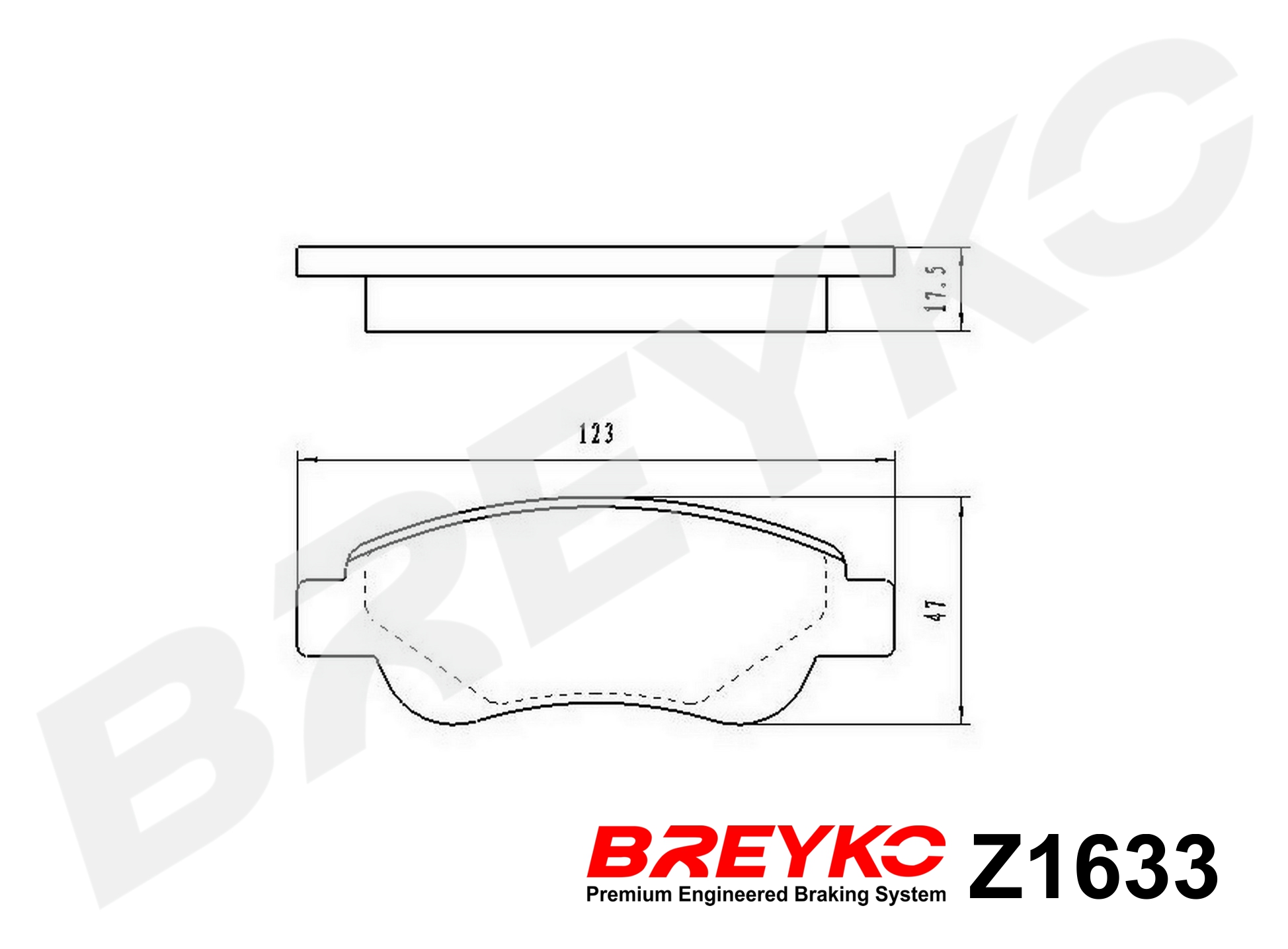 DAVID VASCO Z1633 BREYKO Brake Pad Set, disc brake