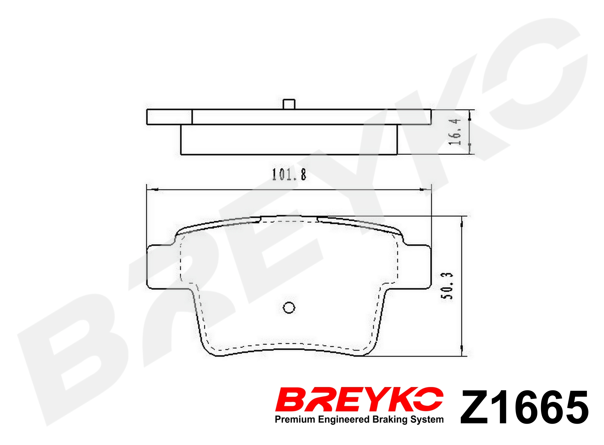DAVID VASCO Z1665 BREYKO Brake Pad Set, disc brake