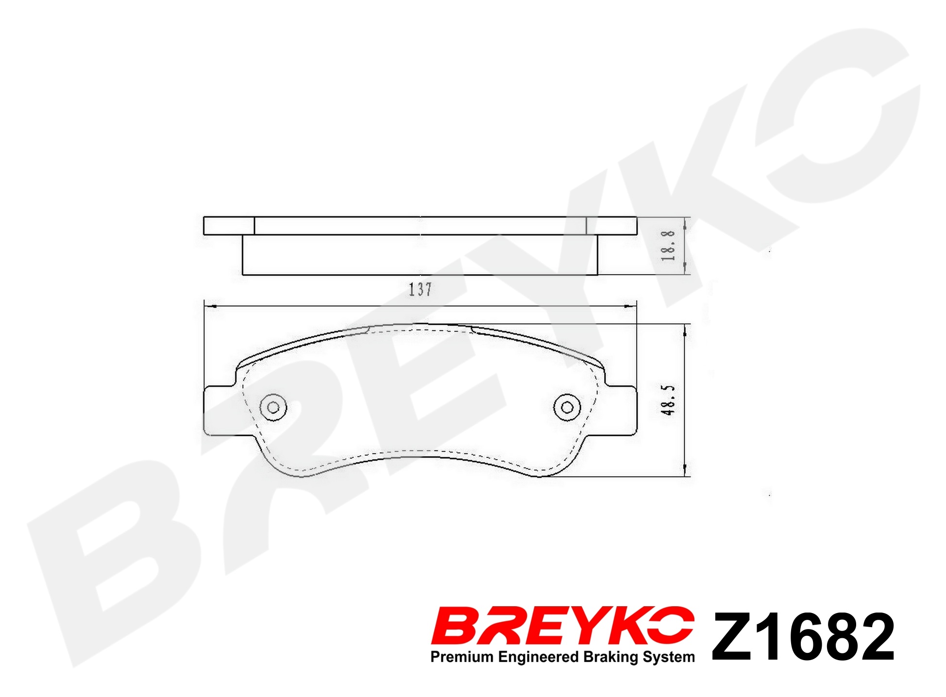 DAVID VASCO Z1682 BREYKO Brake Pad Set, disc brake