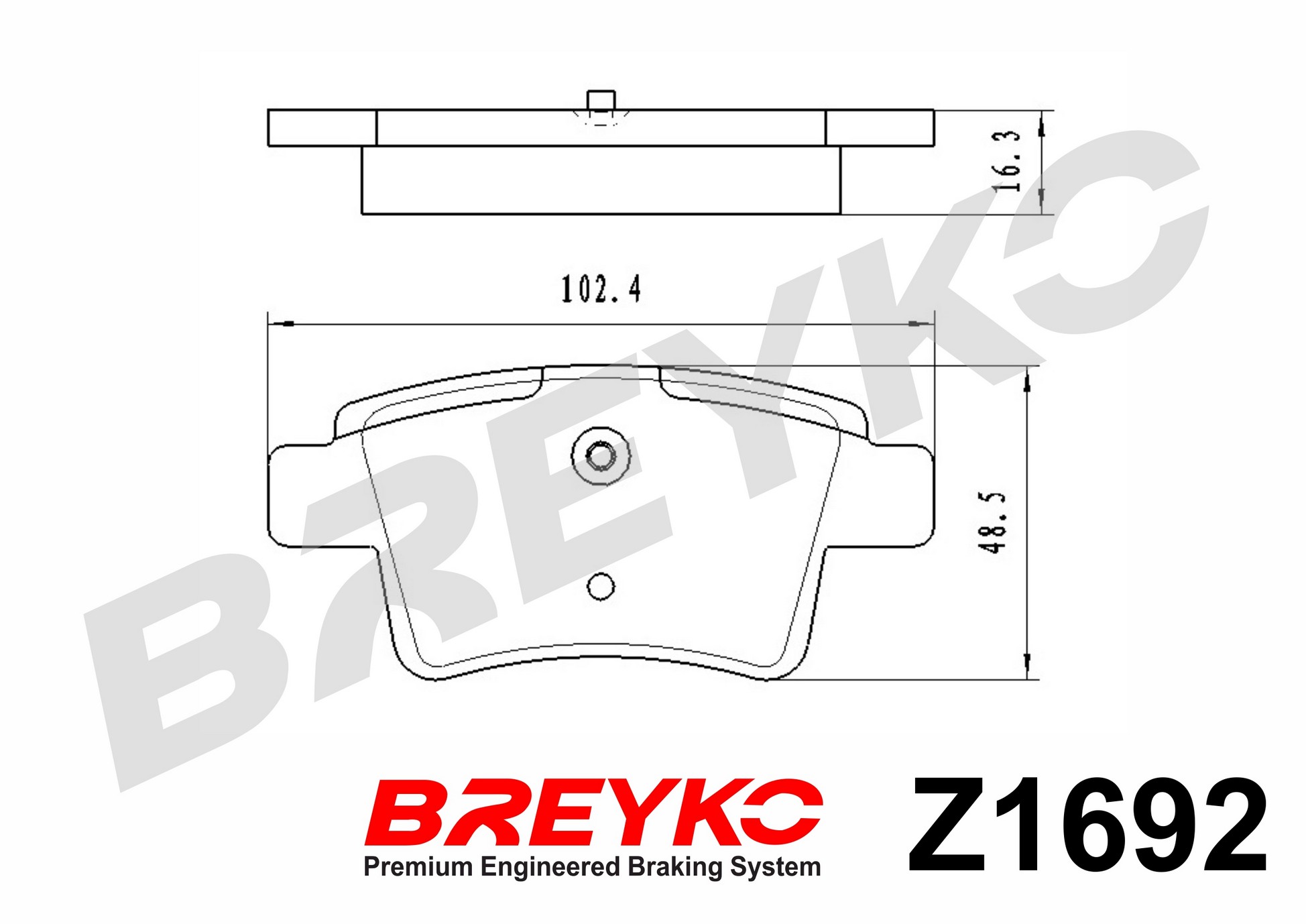 DAVID VASCO Z1692 BREYKO Kit pastiglie freno, Freno a disco