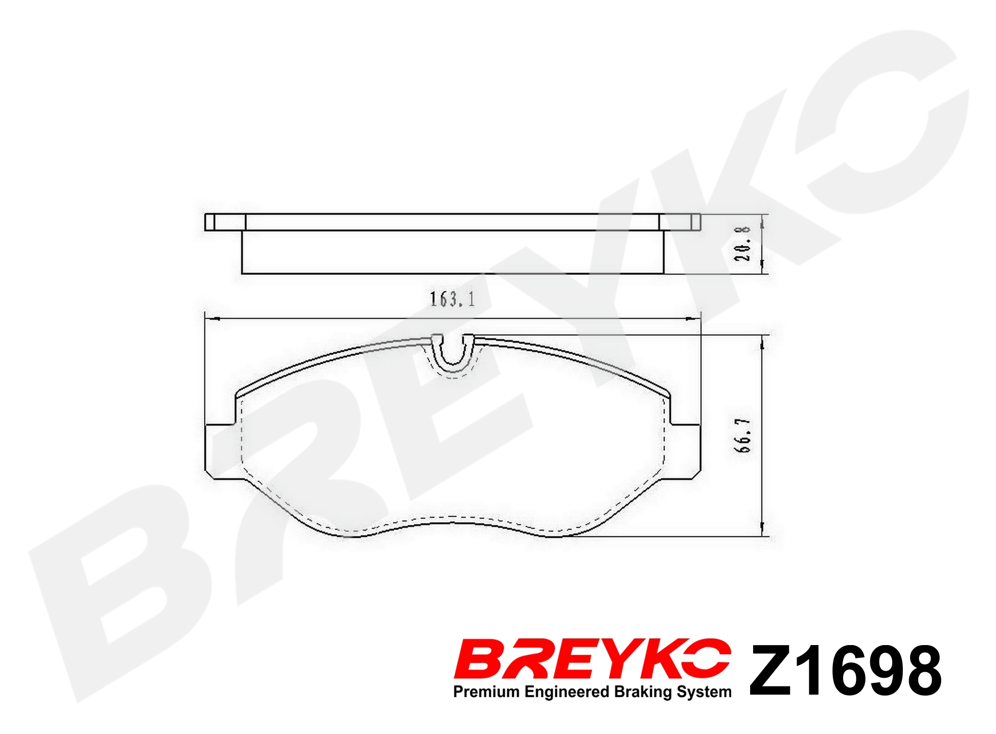 DAVID VASCO Z1698 BREYKO Kit pastiglie freno, Freno a disco