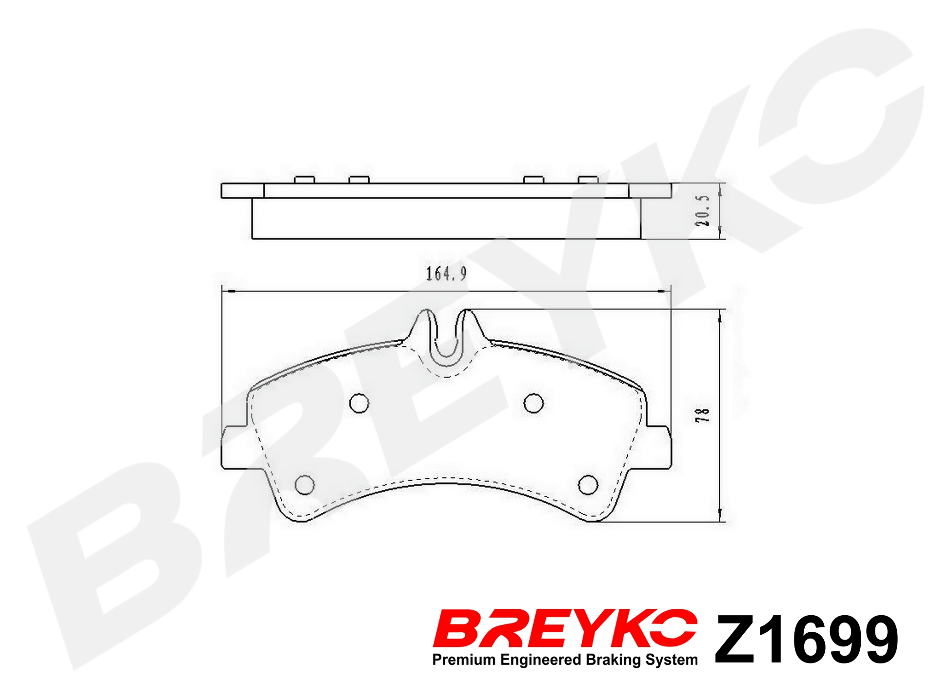DAVID VASCO Z1699 BREYKO Kit pastiglie freno, Freno a disco