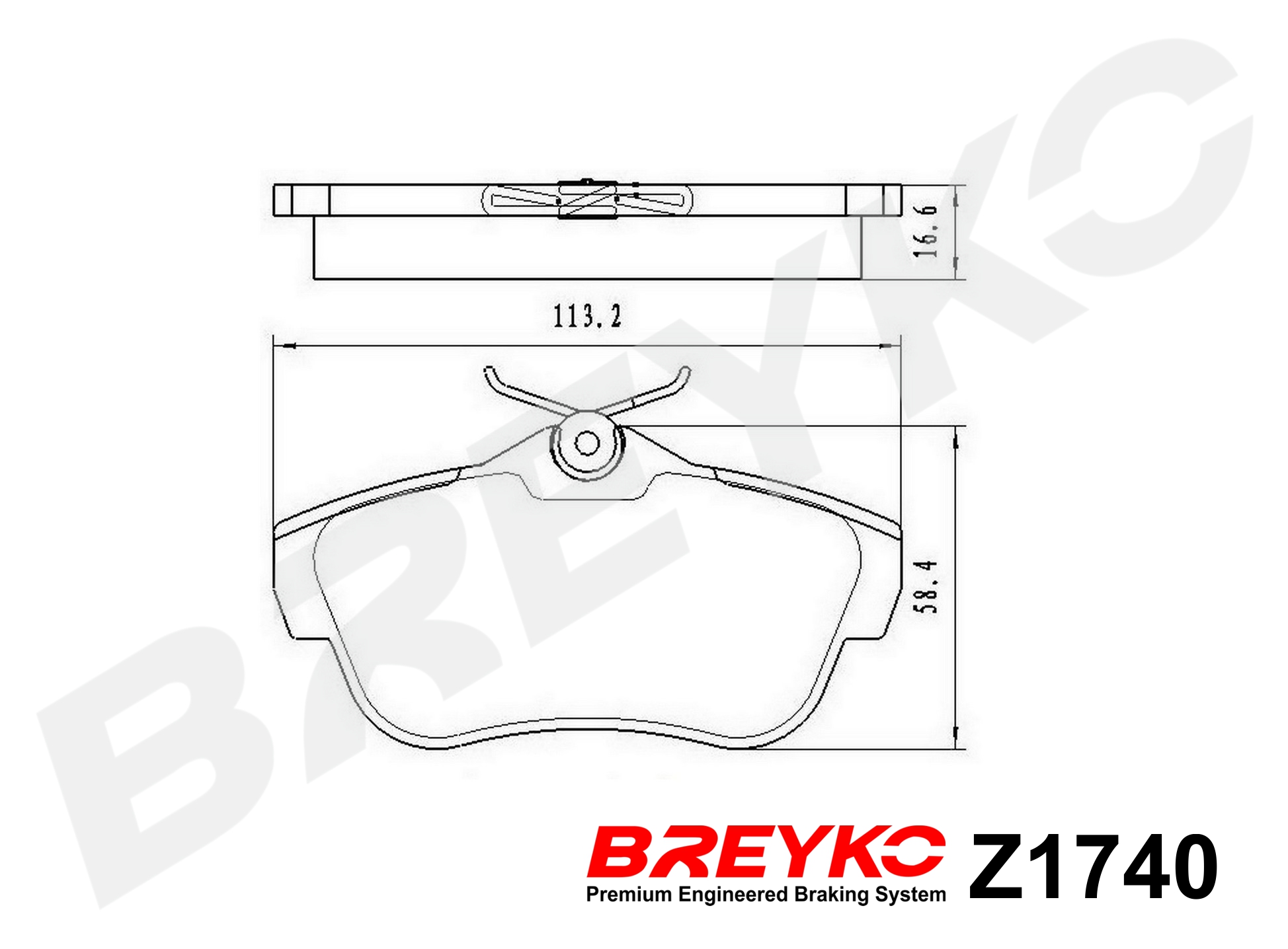 DAVID VASCO Z1740 BREYKO Kit pastiglie freno, Freno a disco