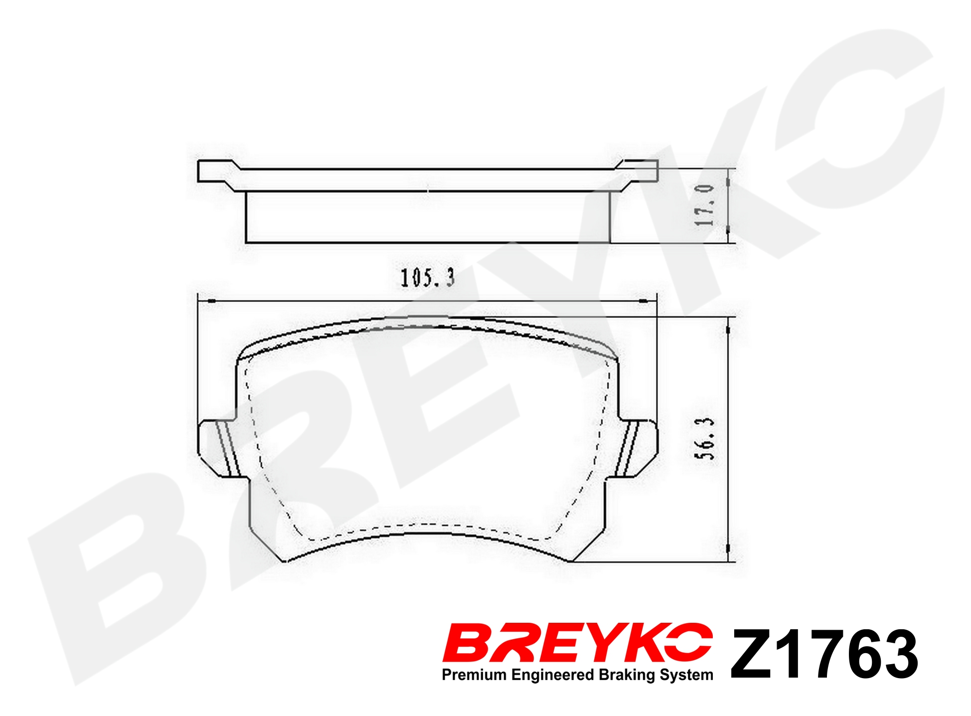 DAVID VASCO Z1763 BREYKO Kit pastiglie freno, Freno a disco