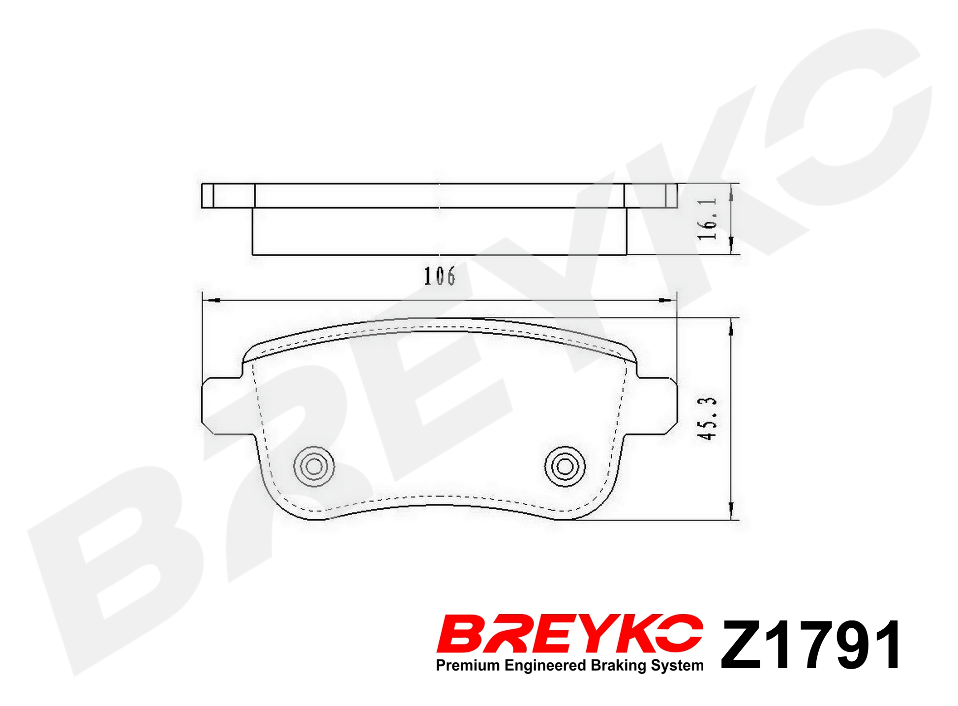DAVID VASCO Z1791 BREYKO Kit pastiglie freno, Freno a disco