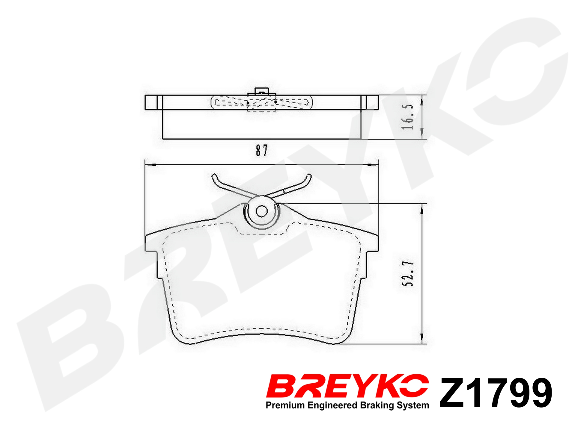 DAVID VASCO Z1799 BREYKO Kit pastiglie freno, Freno a disco