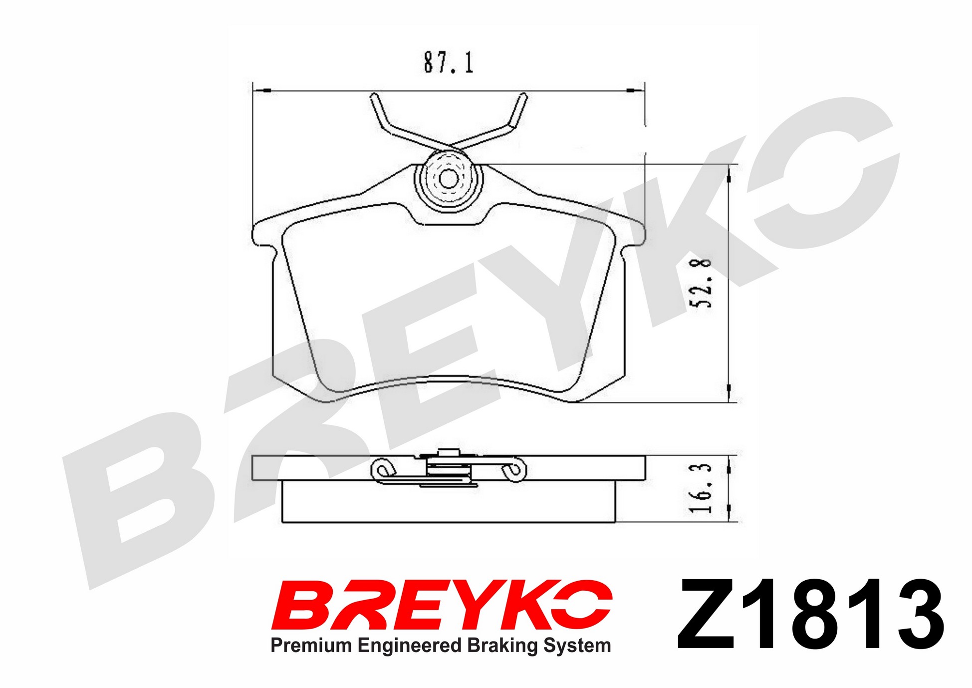 DAVID VASCO Z1813 BREYKO Kit pastiglie freno, Freno a disco
