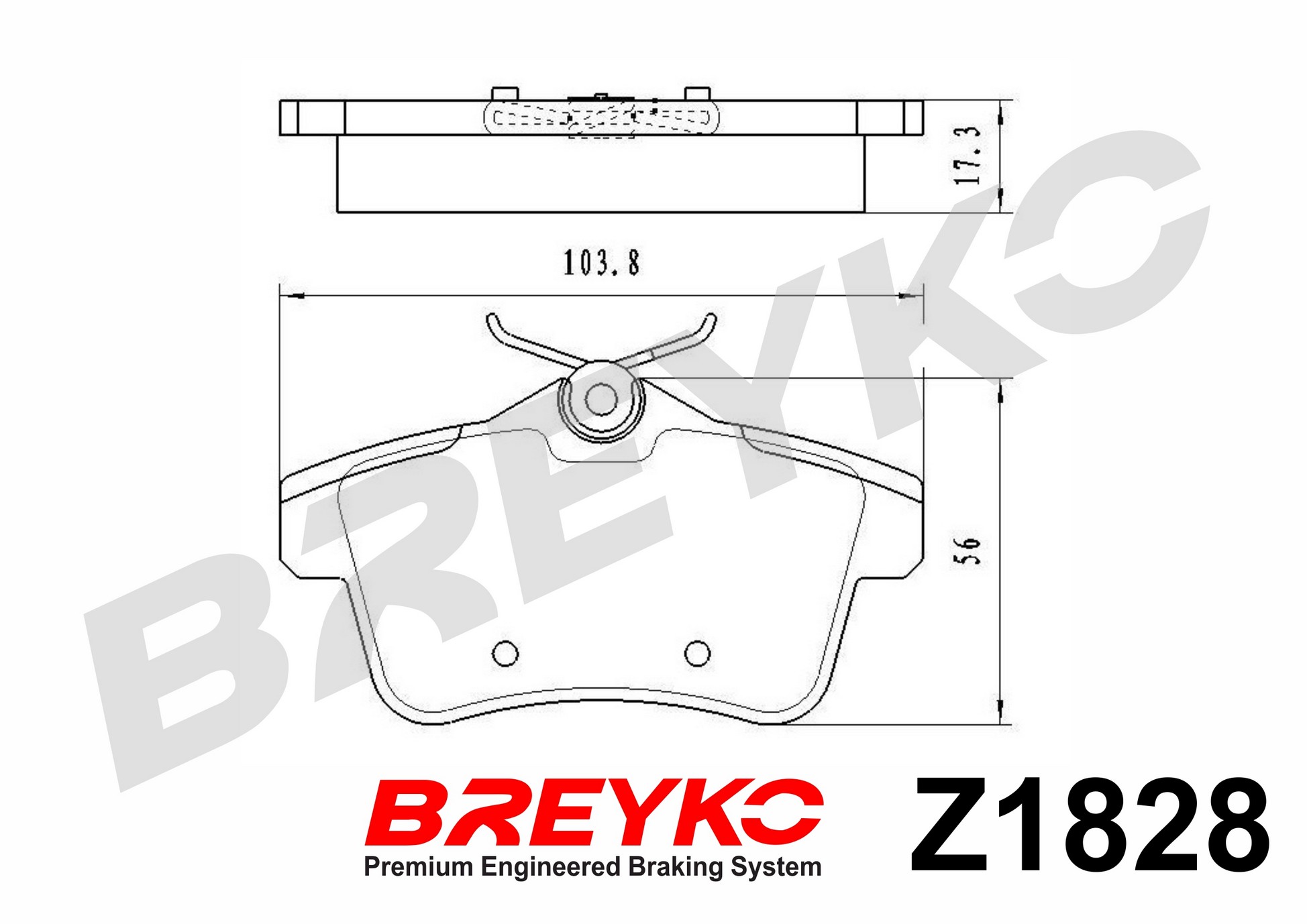 DAVID VASCO Z1828 BREYKO Kit pastiglie freno, Freno a disco