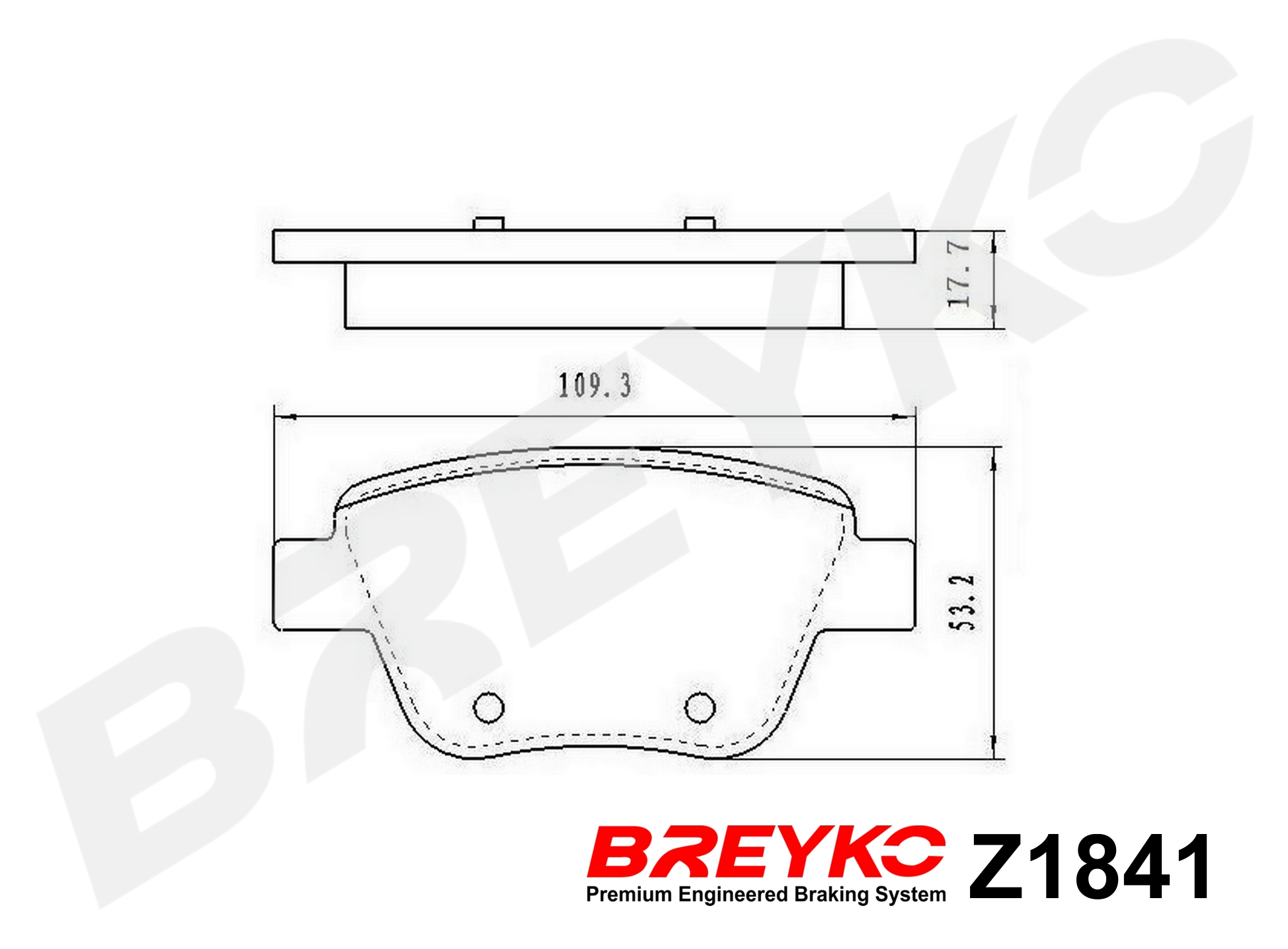 DAVID VASCO Z1841 BREYKO Kit pastiglie freno, Freno a disco