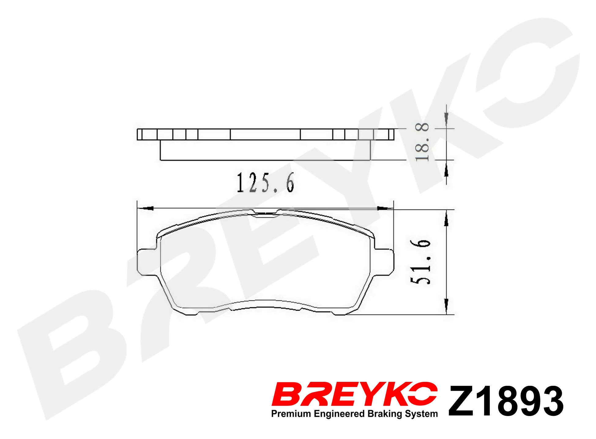 DAVID VASCO Z1893 BREYKO Brake Pad Set, disc brake