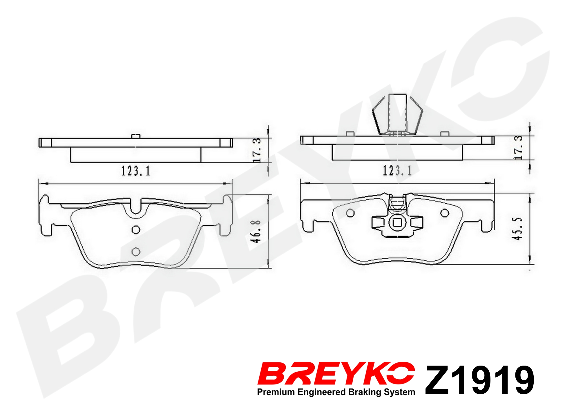 DAVID VASCO Z1919 BREYKO Brake Pad Set, disc brake