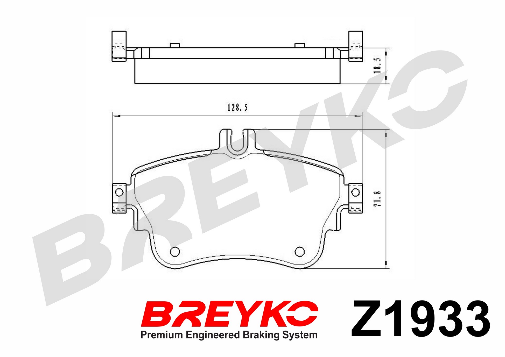 DAVID VASCO Z1933 BREYKO Brake Pad Set, disc brake