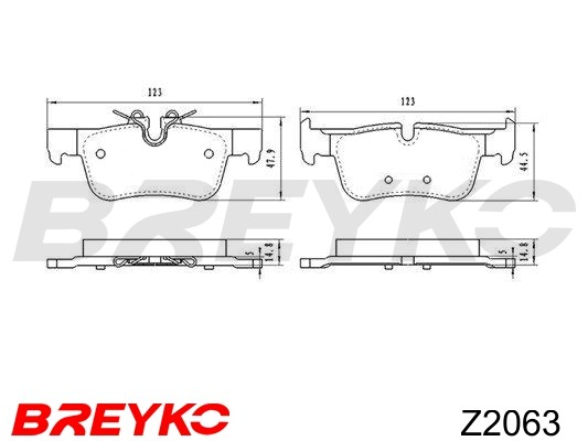 DAVID VASCO Z2063 BREYKO Brake Pad Set, disc brake