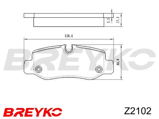 DAVID VASCO Z2102 BREYKO Brake Pad Set, disc brake