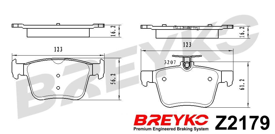 DAVID VASCO Z2179 BREYKO Brake Pad Set, disc brake