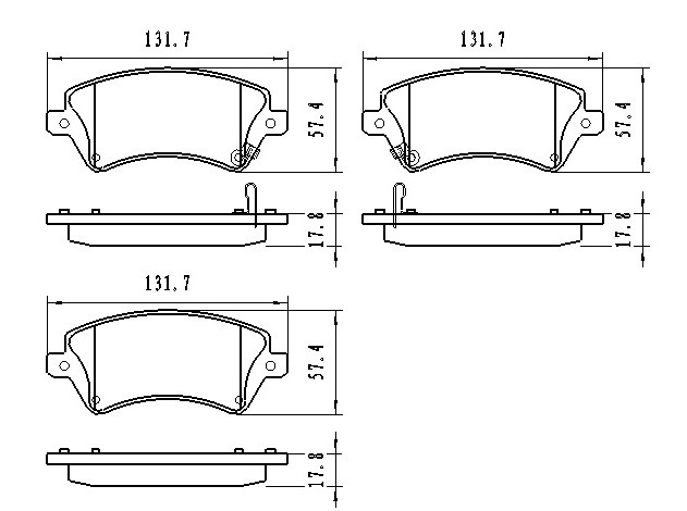 DAVID VASCO Z3288 BREYKO Brake Pad Set, disc brake