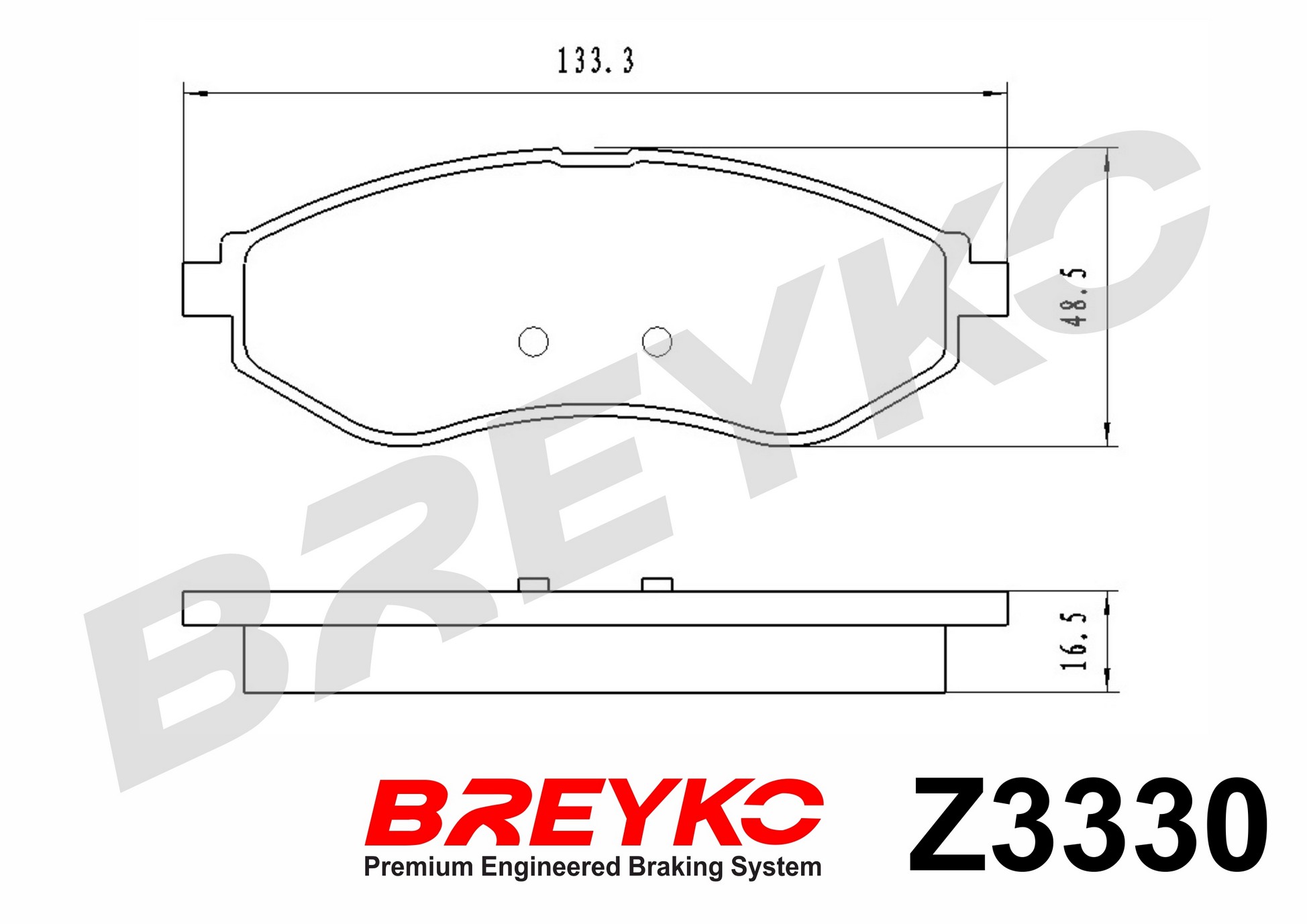 DAVID VASCO Z3330 BREYKO Brake Pad Set, disc brake
