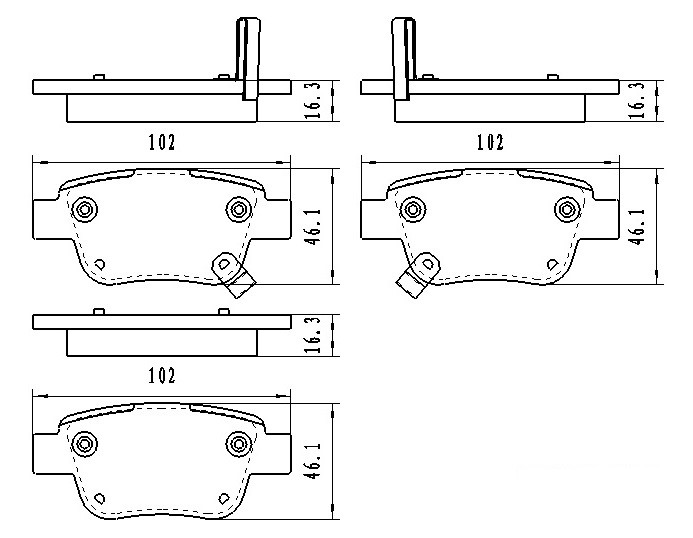 DAVID VASCO Z3337 BREYKO Brake Pad Set, disc brake