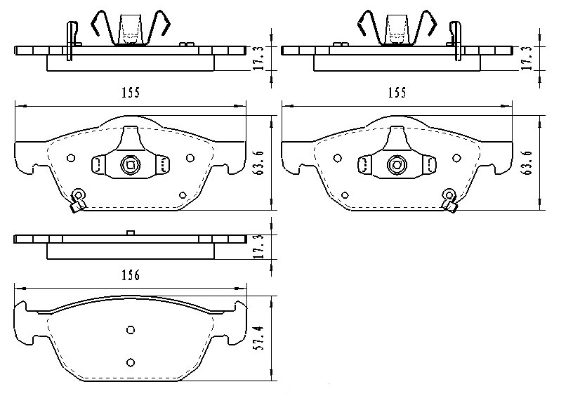 DAVID VASCO Z3600 BREYKO Brake Pad Set, disc brake