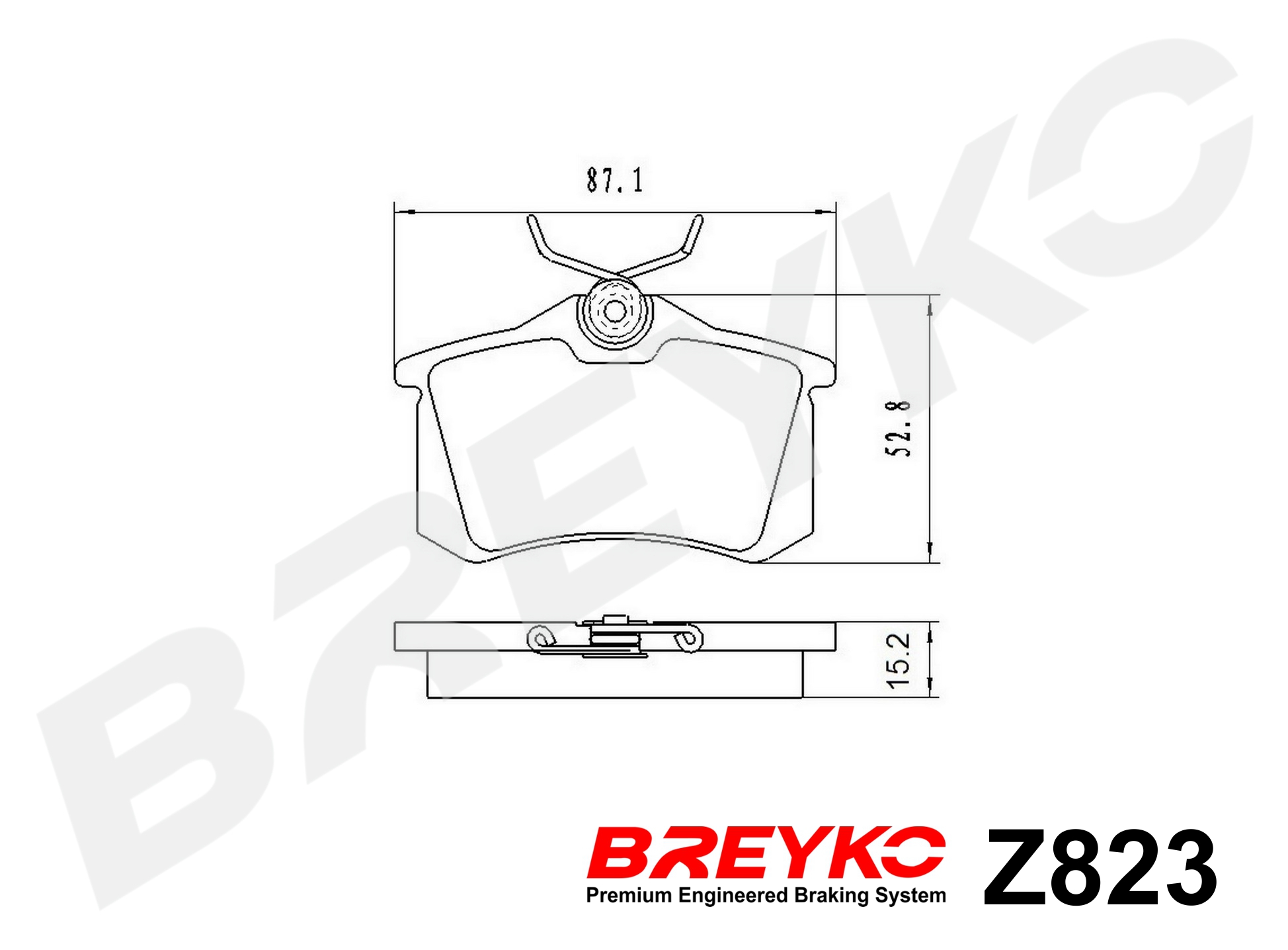 DAVID VASCO Z823 BREYKO Brake Pad Set, disc brake