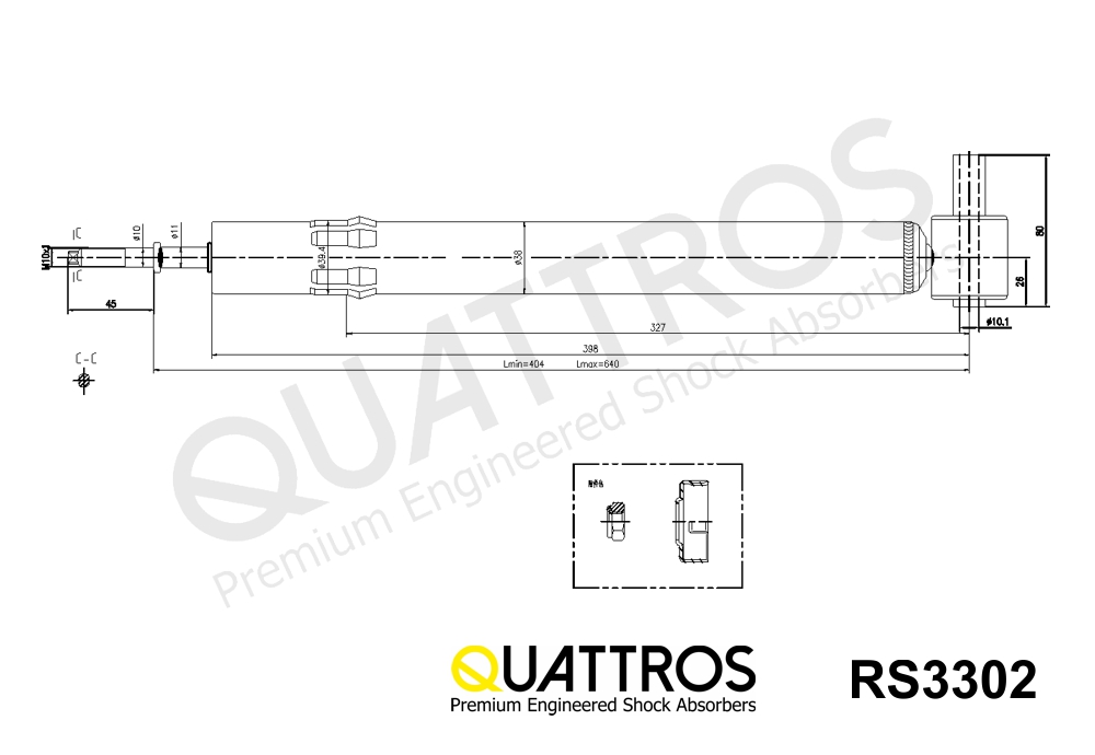 DAVID VASCO RS3302 QUATTROS Ammortizzatore