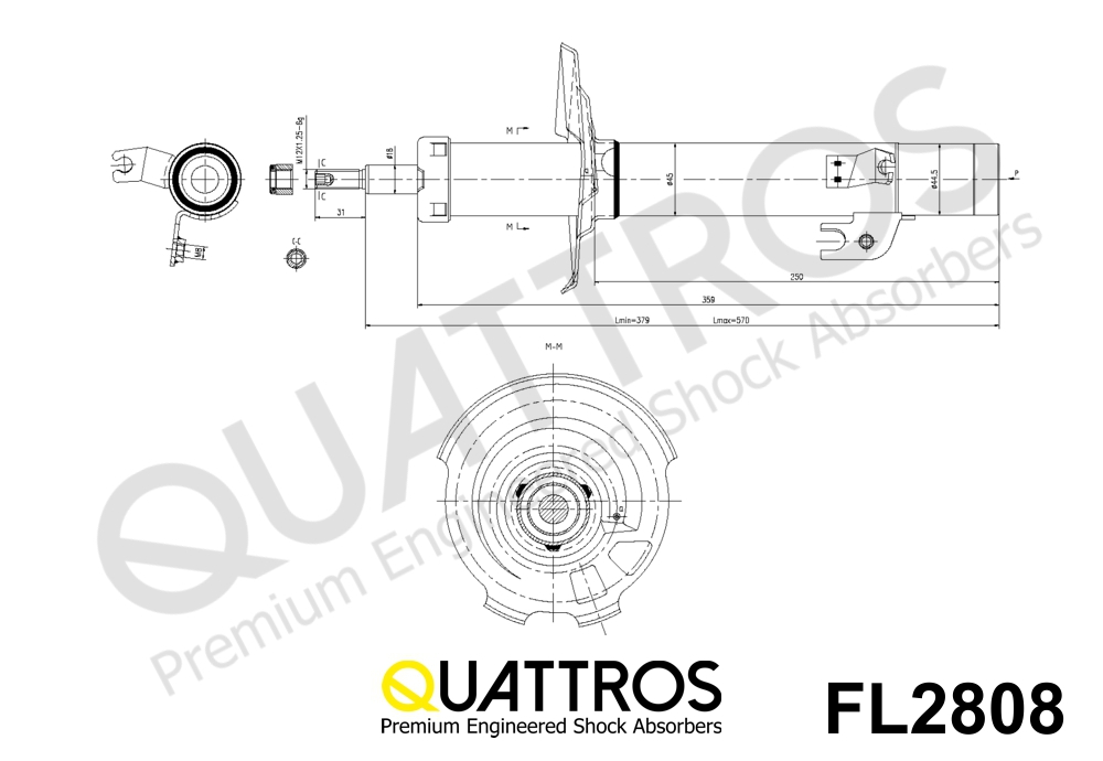 DAVID VASCO FL2808 QUATTROS Shock Absorber
