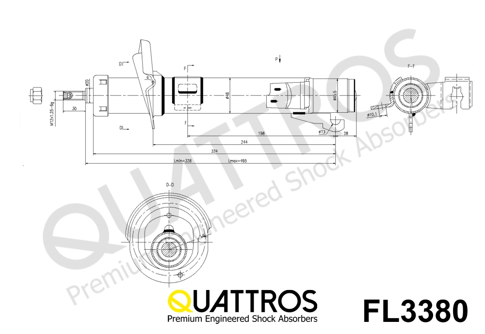 DAVID VASCO FL3380 QUATTROS Shock Absorber