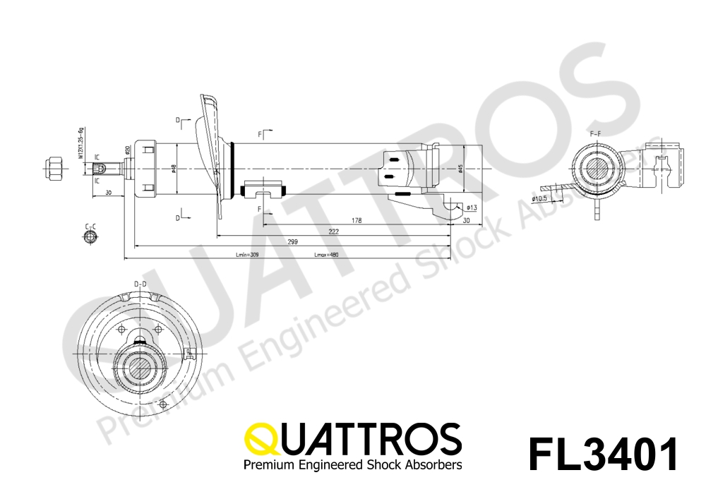 DAVID VASCO FL3401 QUATTROS Shock Absorber
