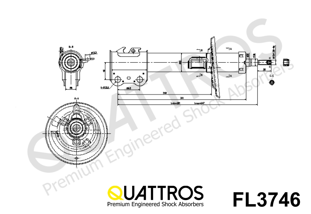 DAVID VASCO FL3746 QUATTROS Ammortizzatore