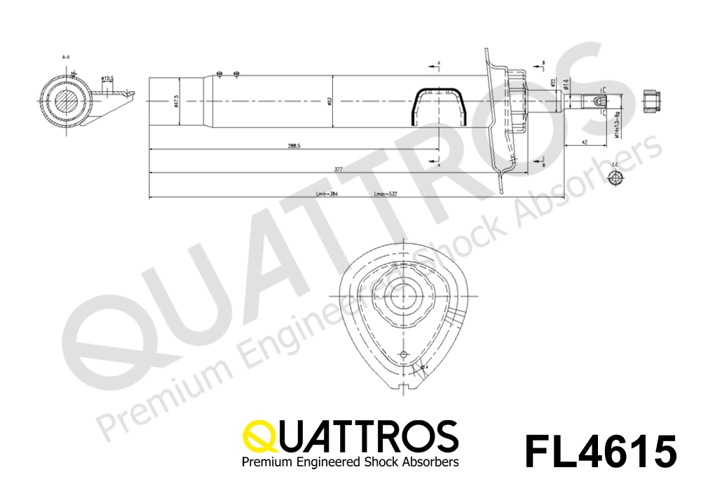 DAVID VASCO FL4615 QUATTROS Shock Absorber