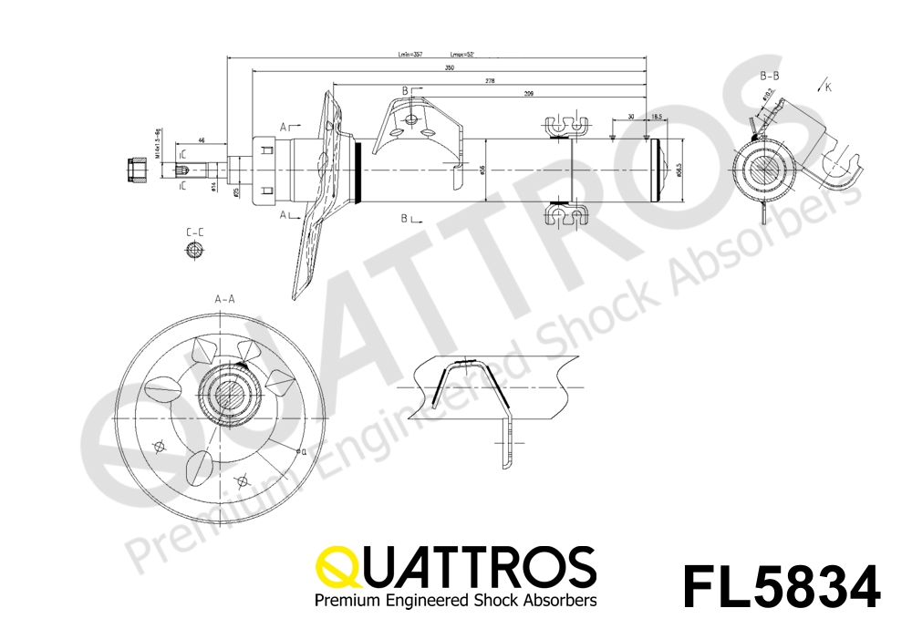 DAVID VASCO FL5834 QUATTROS Shock Absorber