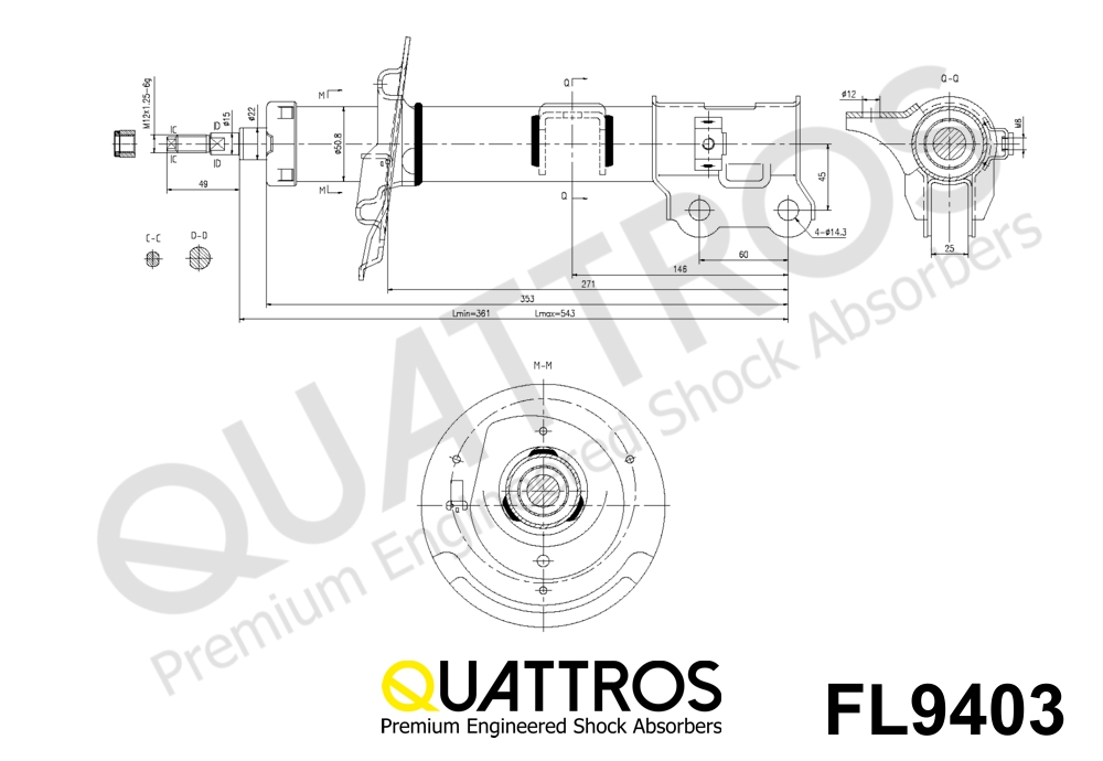 DAVID VASCO FL9403 QUATTROS Shock Absorber