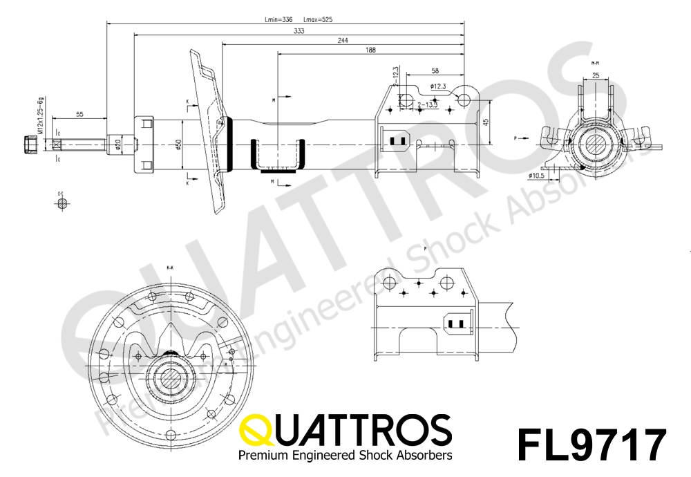 DAVID VASCO FL9717 QUATTROS Shock Absorber