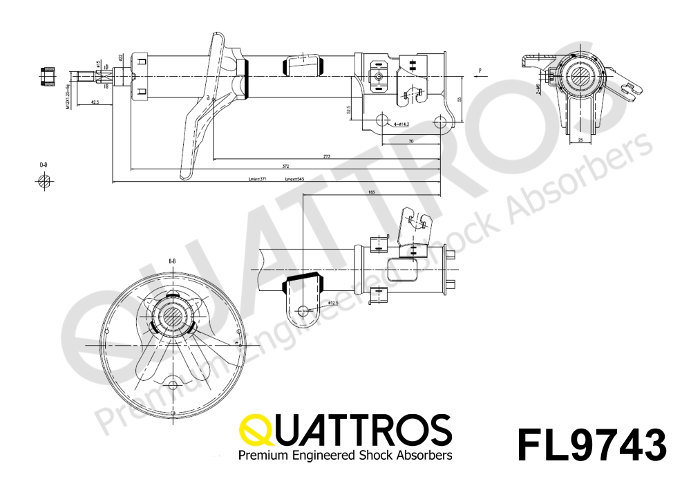 DAVID VASCO FL9743 QUATTROS Shock Absorber