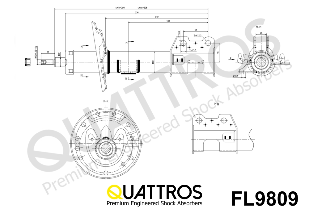 DAVID VASCO FL9809 QUATTROS Shock Absorber
