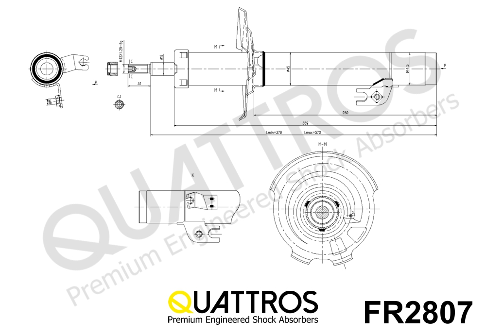 DAVID VASCO FR2807 QUATTROS Shock Absorber