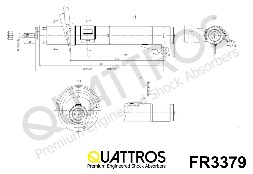 DAVID VASCO FR3379 QUATTROS Shock Absorber