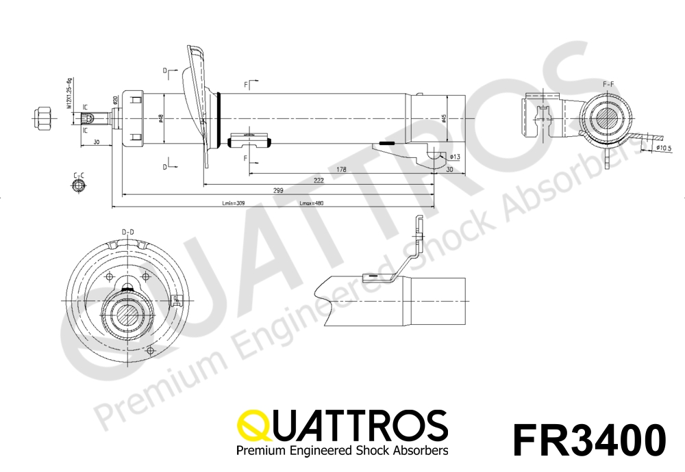 DAVID VASCO FR3400 QUATTROS Shock Absorber