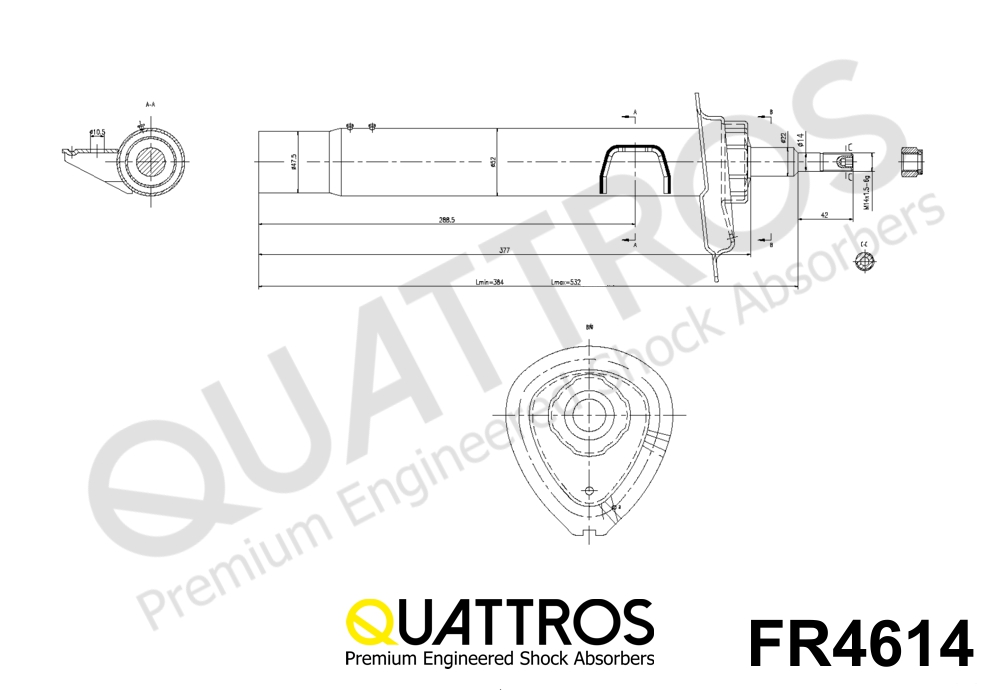 DAVID VASCO FR4614 QUATTROS Shock Absorber