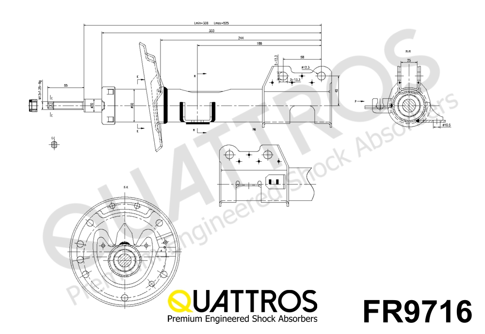 DAVID VASCO FR9716 QUATTROS Shock Absorber