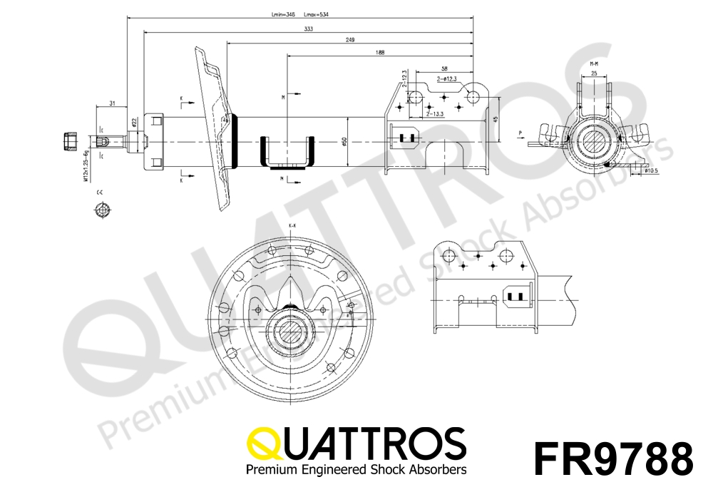 DAVID VASCO FR9788 QUATTROS Ammortizzatore