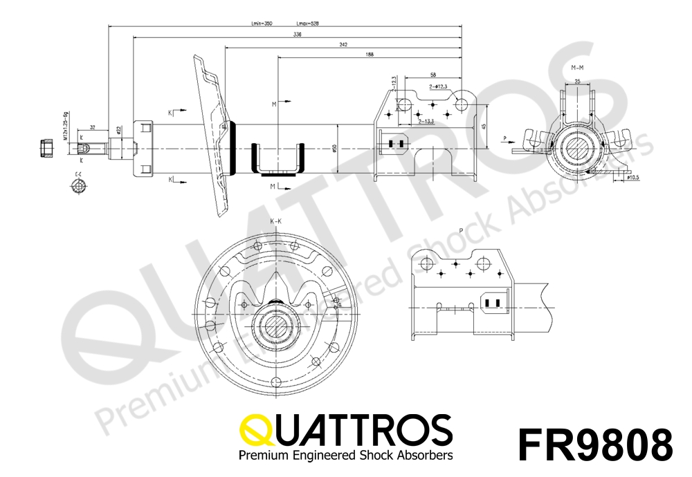 DAVID VASCO FR9808 QUATTROS Ammortizzatore