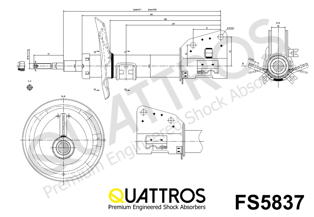 DAVID VASCO FS5837 QUATTROS Ammortizzatore